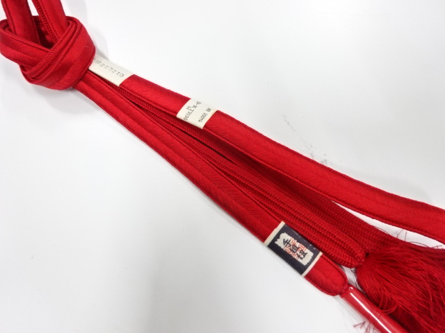 未使用品　正絹　手組帯締め